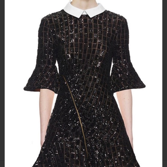 self portrait collar dress